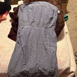 Old Navy Light Blue Strapless Dress